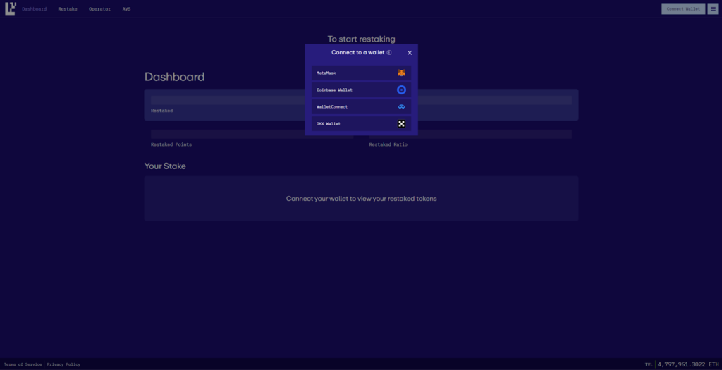 Eigenlayer Dashboard