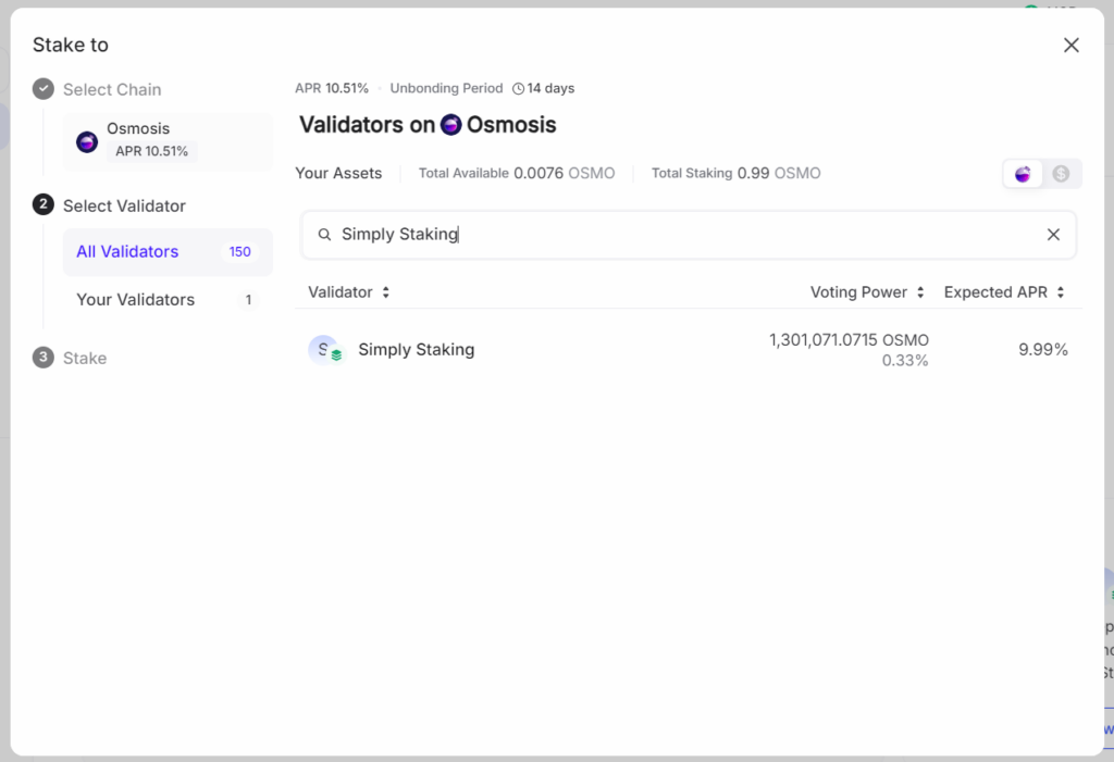 keplr osmo 2