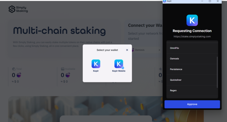 osmo keplr simply 1 1
