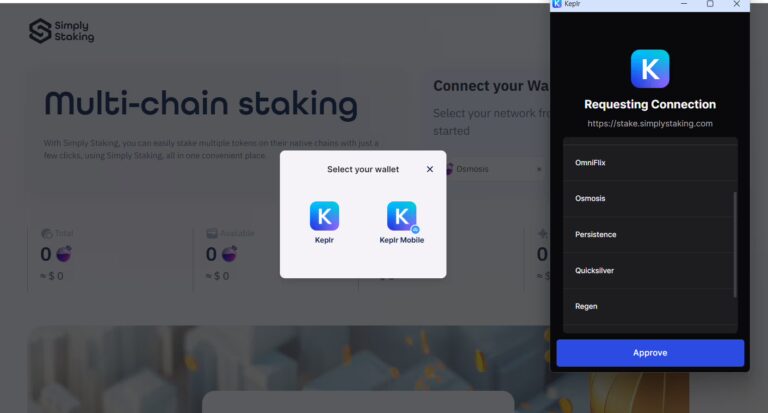 Connect to KEPLR wallet