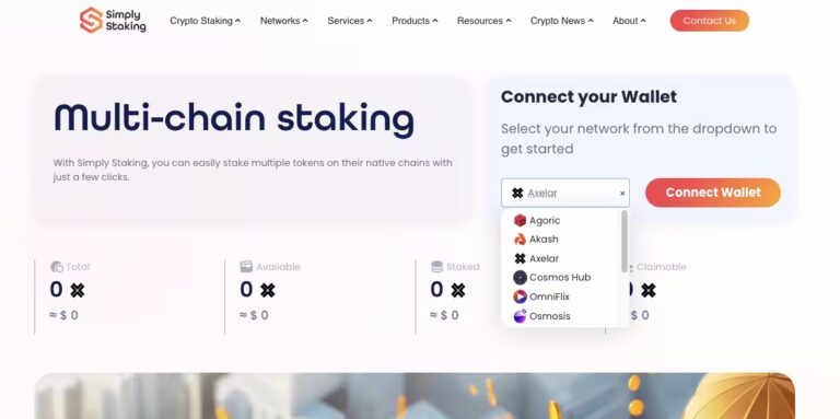 Crypto Staking Dashboard