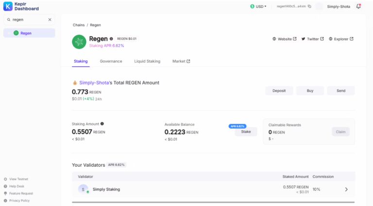 Regen Staking Guide: How to Stake Regen 12 Total REGEN Stake