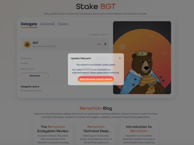 Select Berachain Staking Network