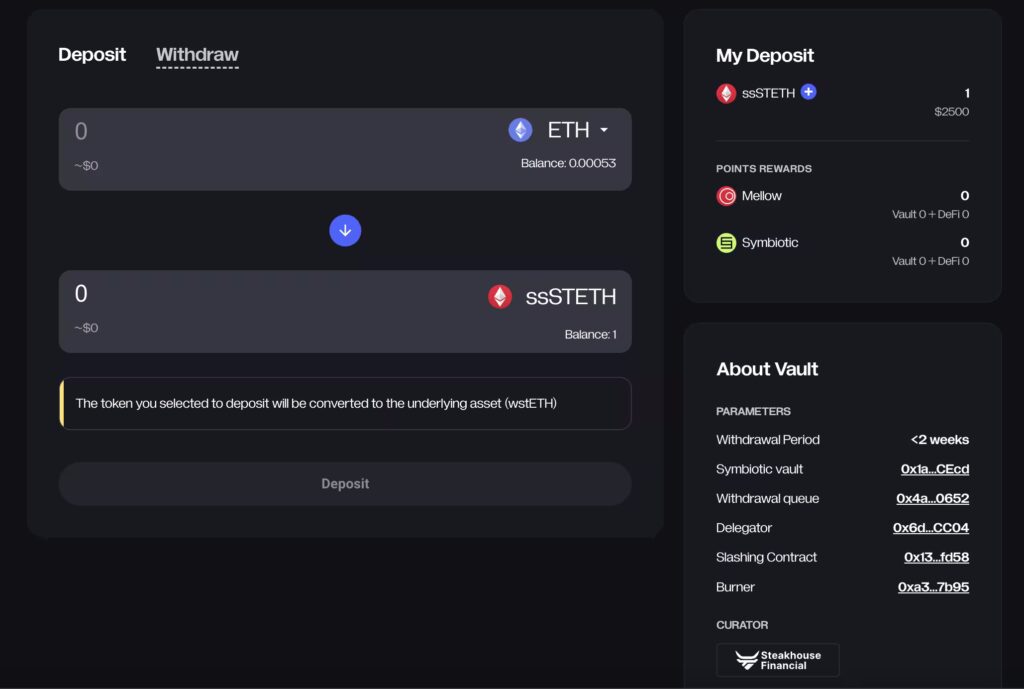 LIDO V3 Vaults: Curated Vaults to Maximise APR 6 simply staking vault sssteth deposit 1